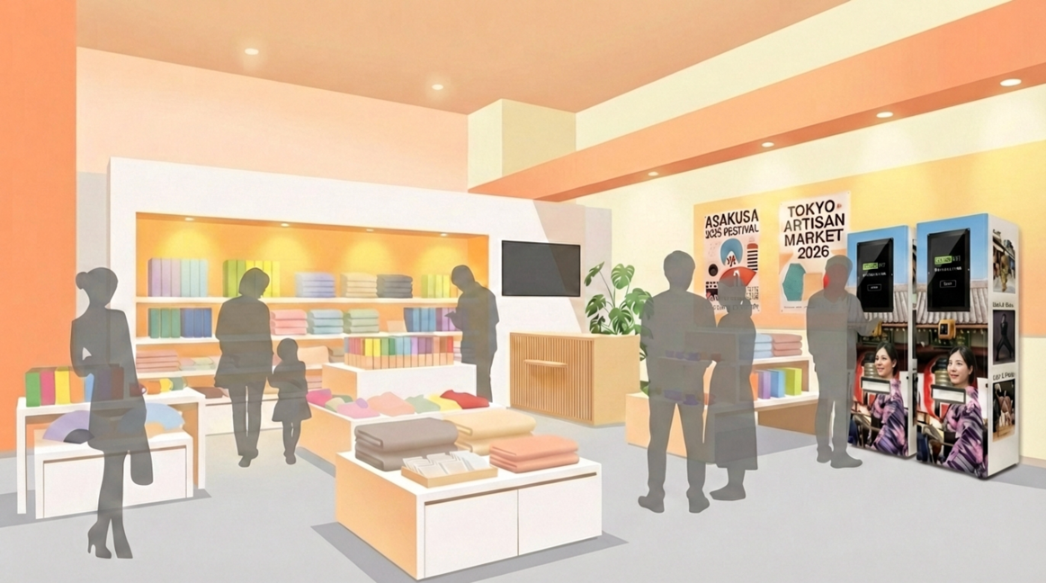 商業施設・物販エリアへの導入イメージ